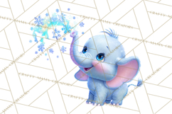 Winter Safari Baby Animals Clipart PNG Cute Holiday Clip Art Product Image 5