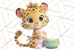 Winter Safari Baby Animals Clipart PNG Cute Holiday Clip Art Product Image 2