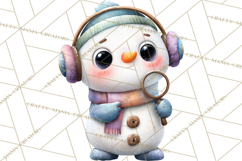 Snow Monster Clipart PNG Cute Winter Yeti Frost Gnome Art Product Image 3