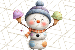 Snow Monster Clipart PNG Cute Winter Yeti Frost Gnome Art Product Image 4