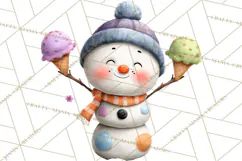Snow Monster Clipart PNG Cute Winter Yeti Frost Gnome Art Product Image 4