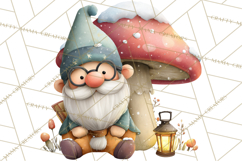 Snow Monster Clipart PNG Cute Winter Yeti Frost Gnome Art Product Image 4