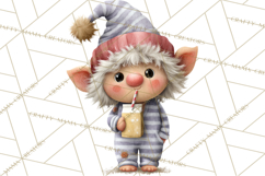 Snow Monster Clipart PNG Cute Winter Yeti Frost Gnome Art Product Image 4