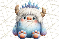 Snow Monster Clipart PNG Cute Winter Yeti Frost Gnome Art Product Image 2