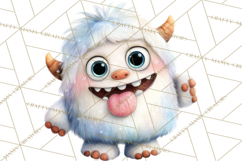 Snow Monster Clipart PNG Cute Winter Yeti Frost Gnome Art Product Image 5