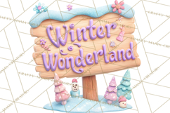 Winter Safari Baby Animals Clipart PNG Cute Holiday Clip Art Product Image 3