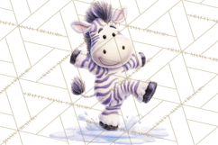 Winter Safari Baby Animals Clipart PNG Cute Holiday Clip Art Product Image 5