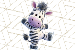 Winter Safari Baby Animals Clipart PNG Cute Holiday Clip Art Product Image 2