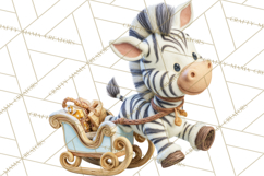 Winter Safari Baby Animals Clipart PNG Cute Holiday Clip Art Product Image 5