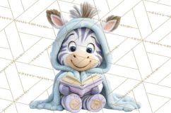 Winter Safari Baby Animals Clipart PNG Cute Holiday Clip Art Product Image 3