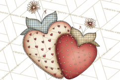 Valentine Farm Animal Clipart Pastel Country Watercolor PNG Product Image 2