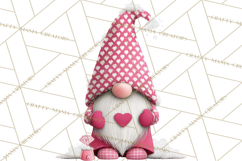 Valentine Gnome Clipart Watercolor Love Gnomes PNG Product Image 5