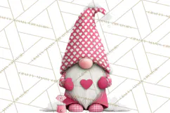 Valentine Gnome Clipart Watercolor Love Gnomes PNG Product Image 5