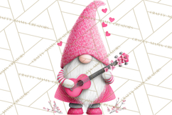 Valentine Gnome Clipart Watercolor Love Gnomes PNG Product Image 4