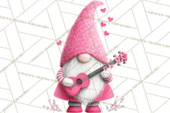 Valentine Gnome Clipart Watercolor Love Gnomes PNG Product Image 4