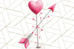 Valentine Gnome Clipart Watercolor Love Gnomes PNG Product Image 4