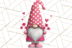 Valentine Gnome Clipart Watercolor Love Gnomes PNG Product Image 4