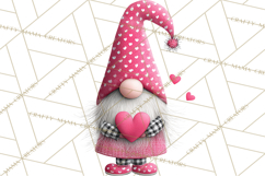 Valentine Gnome Clipart Watercolor Love Gnomes PNG Product Image 5