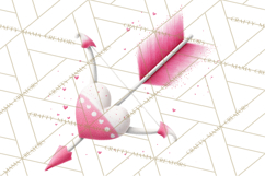 Valentine Gnome Clipart Watercolor Love Gnomes PNG Product Image 3