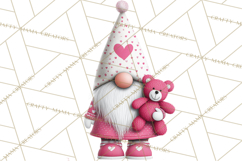 Valentine Gnome Clipart Watercolor Love Gnomes PNG Product Image 3