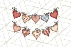 Valentine Farm Animal Clipart Pastel Country Watercolor PNG Product Image 3