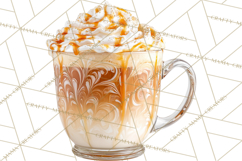Winter Café PNG, Cozy Latte Clipart, Bakery Drink Graphics Product Image 2