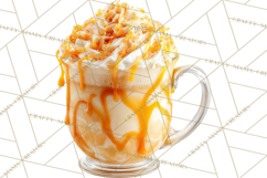 Winter Café PNG, Cozy Latte Clipart, Bakery Drink Graphics Product Image 3