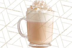 Winter Café PNG, Cozy Latte Clipart, Bakery Drink Graphics Product Image 5