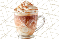 Winter Café PNG, Cozy Latte Clipart, Bakery Drink Graphics Product Image 2