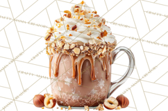 Winter Café PNG, Cozy Latte Clipart, Bakery Drink Graphics Product Image 4