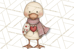 Valentine Farm Animal Clipart Pastel Country Watercolor PNG Product Image 4