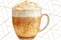 Winter Café PNG, Cozy Latte Clipart, Bakery Drink Graphics Product Image 5
