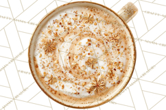 Winter Café PNG, Cozy Latte Clipart, Bakery Drink Graphics Product Image 2