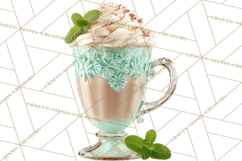 Winter Café PNG, Cozy Latte Clipart, Bakery Drink Graphics Product Image 5