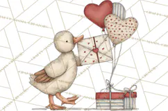 Valentine Farm Animal Clipart Pastel Country Watercolor PNG Product Image 2