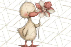 Valentine Farm Animal Clipart Pastel Country Watercolor PNG Product Image 2