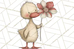 Valentine Farm Animal Clipart Pastel Country Watercolor PNG Product Image 2