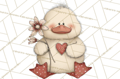 Valentine Farm Animal Clipart Pastel Country Watercolor PNG Product Image 3
