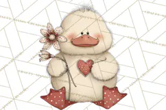 Valentine Farm Animal Clipart Pastel Country Watercolor PNG Product Image 3