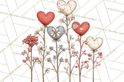 Valentine Farm Animal Clipart Pastel Country Watercolor PNG Product Image 5