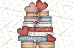 Valentine Farm Animal Clipart Pastel Country Watercolor PNG Product Image 4