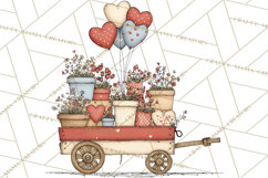 Valentine Farm Animal Clipart Pastel Country Watercolor PNG Product Image 2