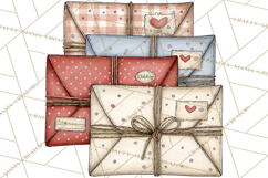 Valentine Farm Animal Clipart Pastel Country Watercolor PNG Product Image 4