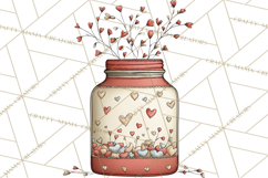 Valentine Farm Animal Clipart Pastel Country Watercolor PNG Product Image 5