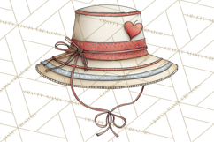 Valentine Farm Animal Clipart Pastel Country Watercolor PNG Product Image 5