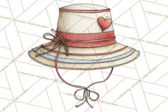 Valentine Farm Animal Clipart Pastel Country Watercolor PNG Product Image 5