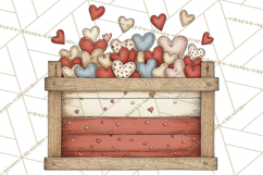 Valentine Farm Animal Clipart Pastel Country Watercolor PNG Product Image 2