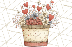 Valentine Farm Animal Clipart Pastel Country Watercolor PNG Product Image 4