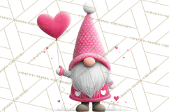 Valentine Gnome Clipart Watercolor Love Gnomes PNG Product Image 2
