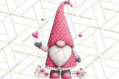 Valentine Gnome Clipart Watercolor Love Gnomes PNG Product Image 5
